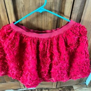 Children’s Place Vibrant RED Ruffle Skirt